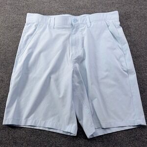 Rorie Whelan Golf Mens 34 Shorts Light Blue Performance Stretch Flat Front Mesh